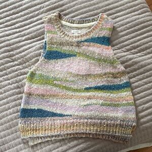 Pilcro Multicolor Knit Sleeveless Top